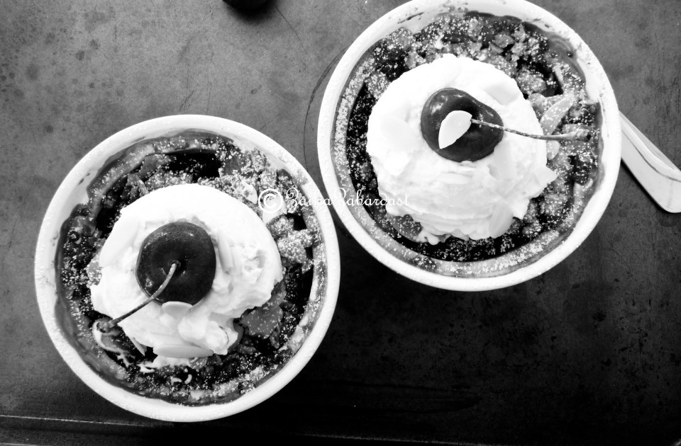 Cherry n peach crisp