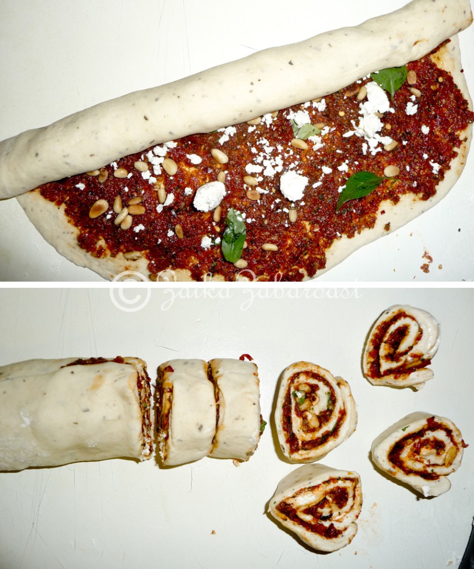 Rolling the rolls and cutting the rolls