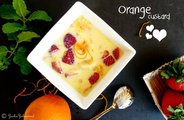 Orange custard