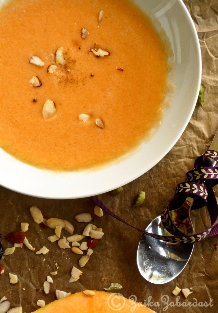 Cantaloupe soup